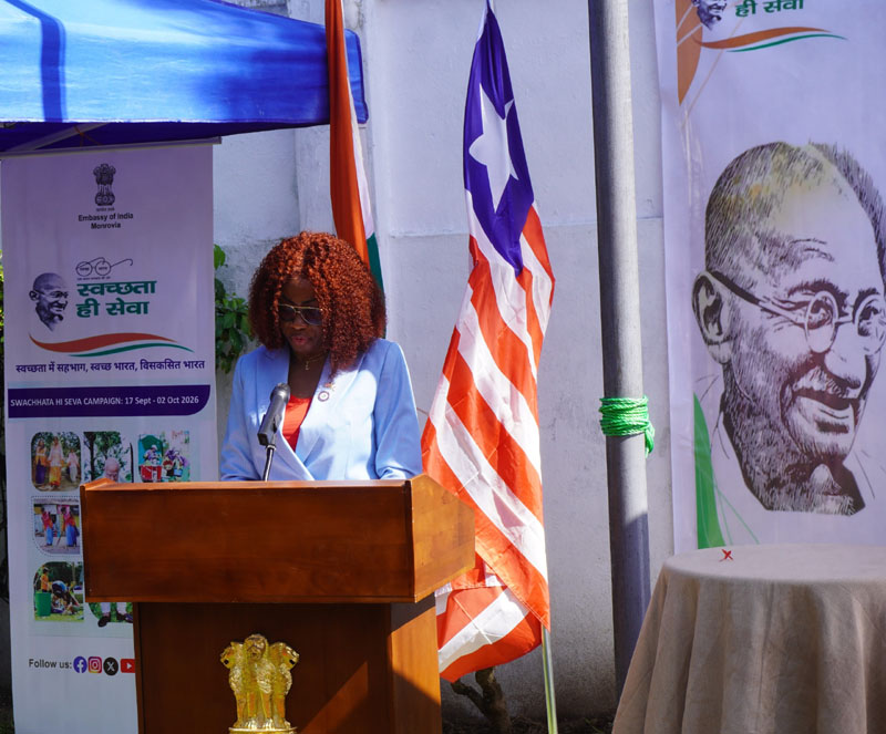Unveiling of the bust of Mahatma Gandhi in Monrovis on Gandhi Jayanti - 2 October 2026